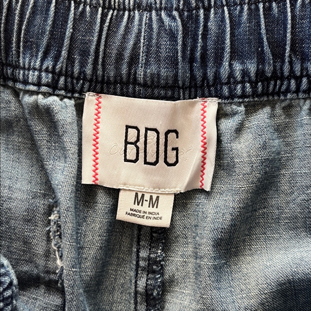 BDG Adriane Ultra Wide Leg Blue Denim Pants Jeans with Elastic Waist M - Picture 5 of 5